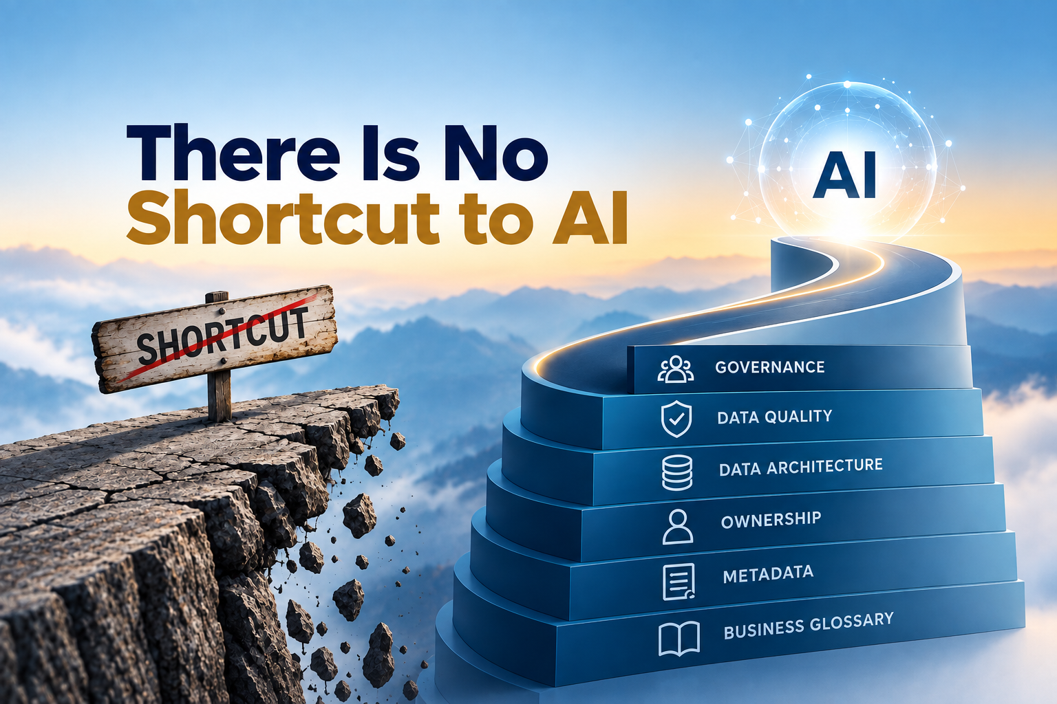 There Is No Shortcut to AI